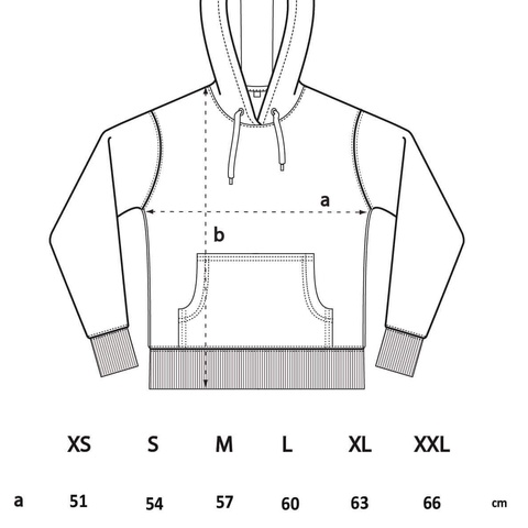 Pullover Größentabelle (dunkelgrau)